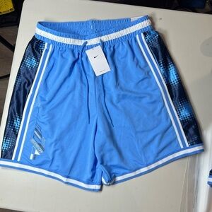 NWT Nike XL Blue Mesh Basketball Retro Camo Performance Shorts Athletic $65